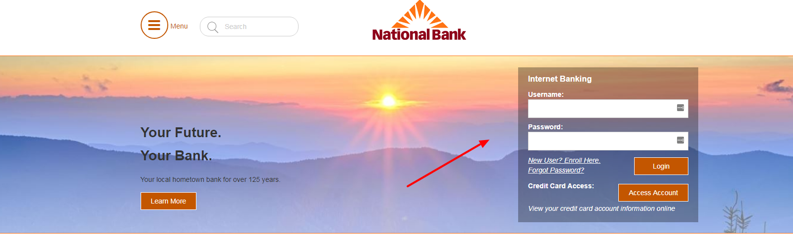 log in to national bank of blacksburg internet online bank