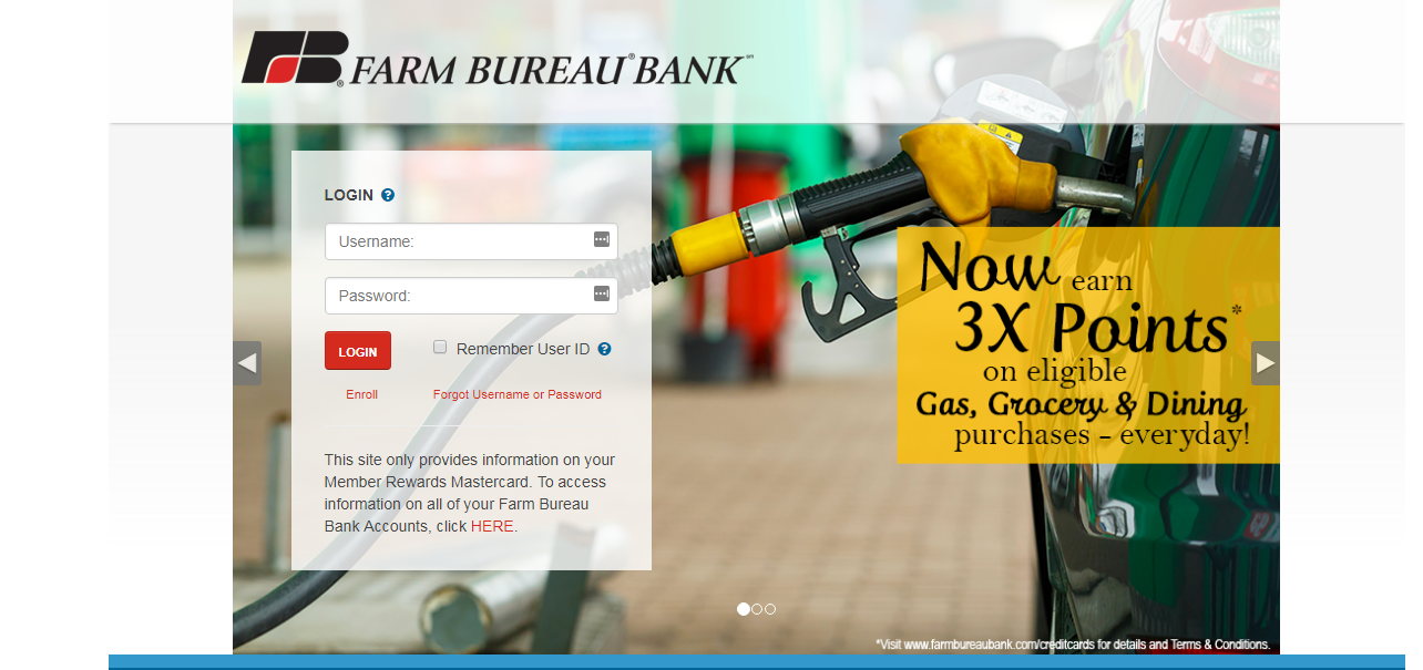 log in to your farm bureau bank platinum mastercard account