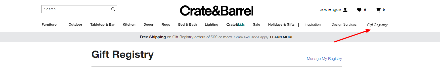 log in crate barrel credit card account 1