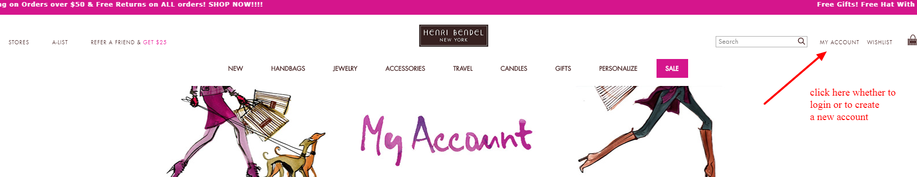 log in to your henri bendel a list credit card account 1