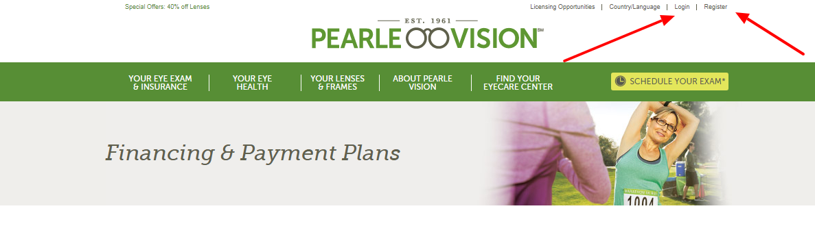 log in to your pearle vision credit card account
