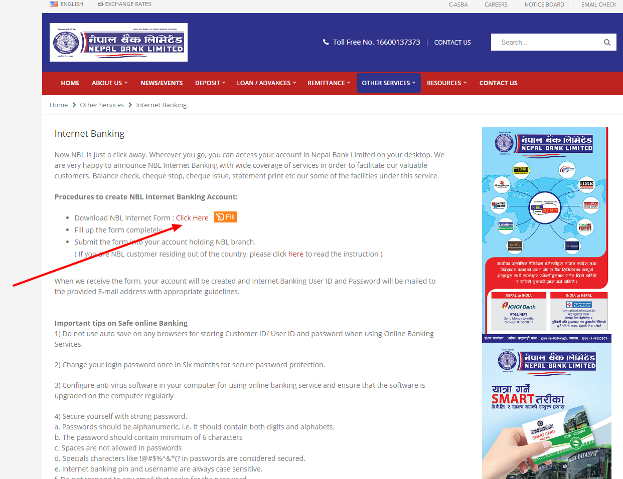 log in to nepal bank kathmandu nepal internet online bank 2