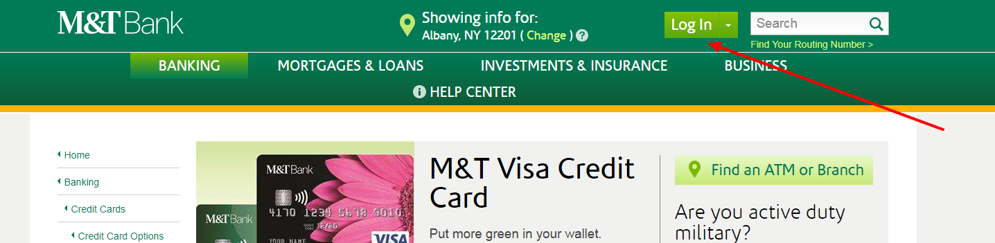 log in to your mt visa credit card with rewards account