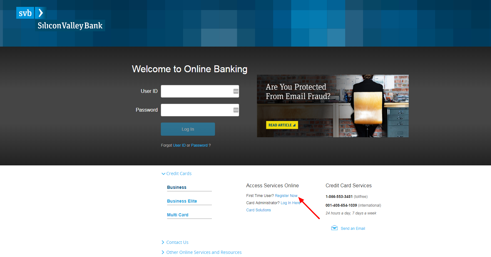 log in to your silicon valley bank business credit card account 2