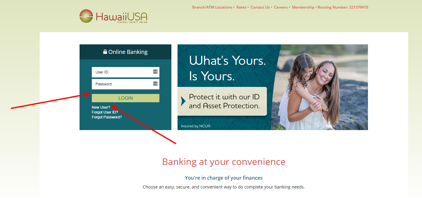 log in to your hawaii usa federal credit union visa platinum credit cards account