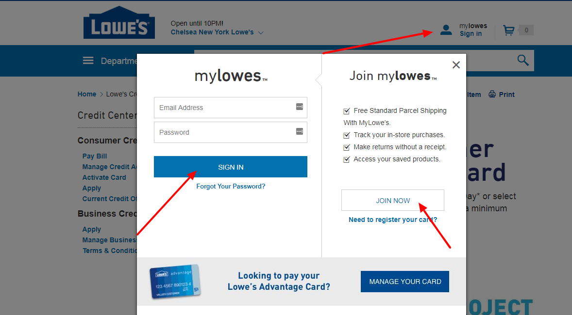 Lowe's Consumer Credit Card 