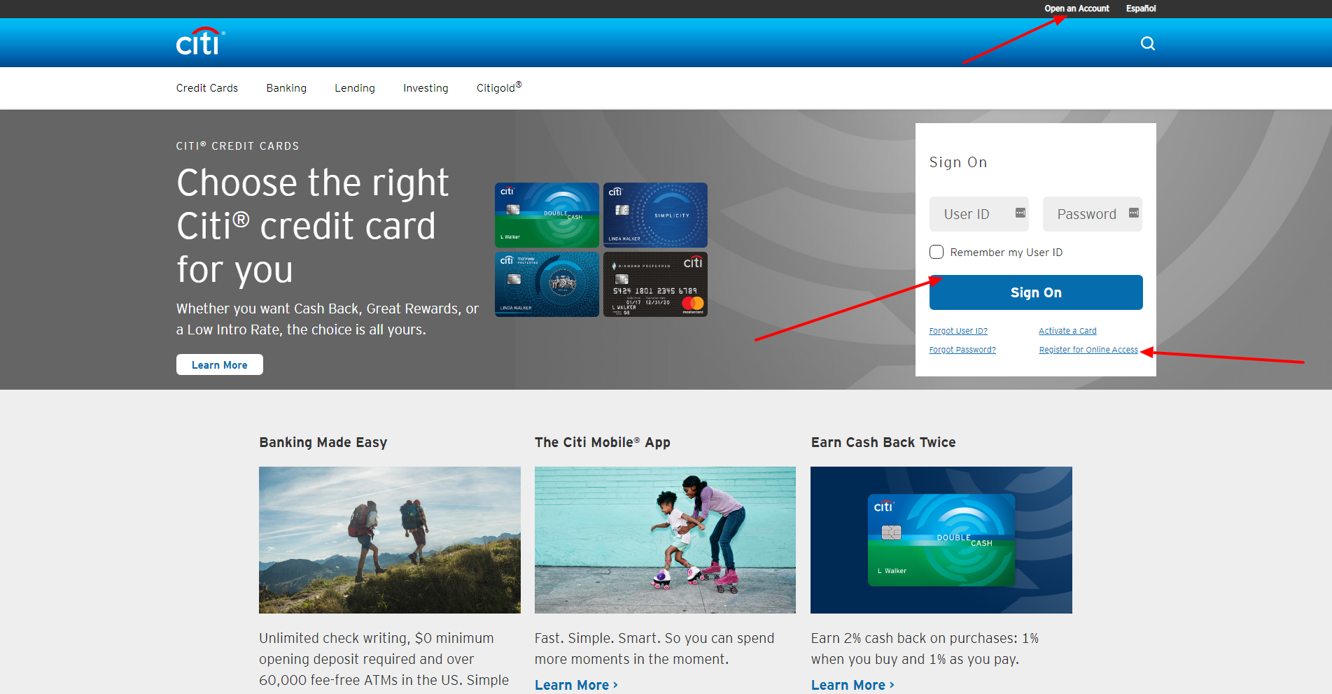 log in to your shell drive for five card from citibank na account