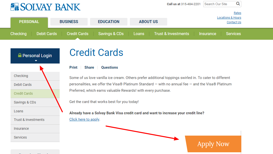 Solvay Bank Visa® Business Card Account
