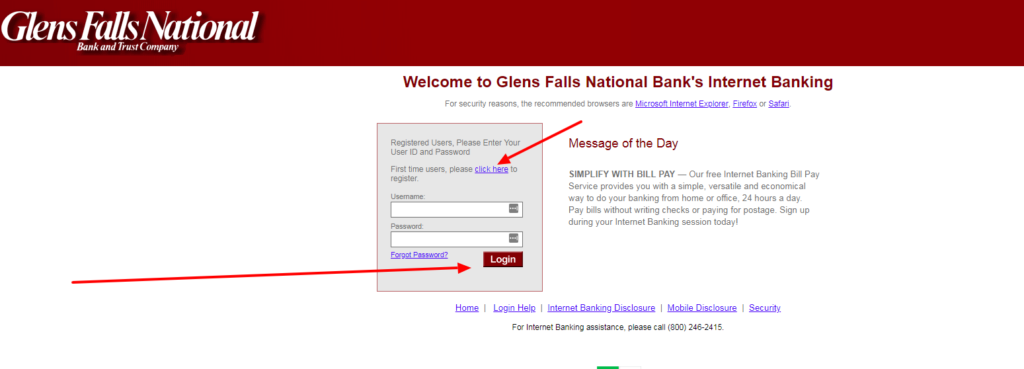 glens falls national bank s internet banking