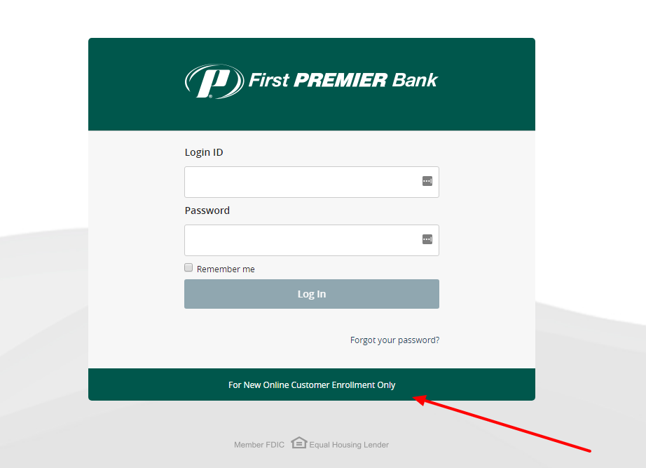 login to first premier bank