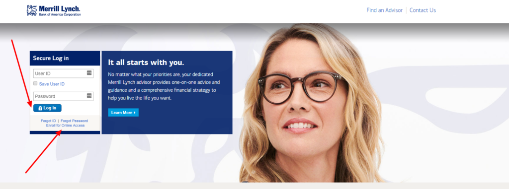 login and register your account with merrill lynch accessfrom bank of america