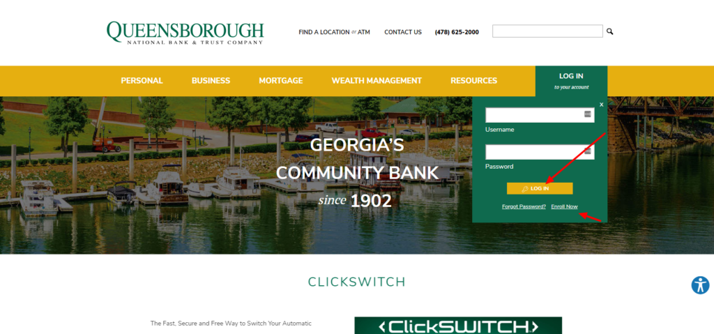online banking account queensborough national bank trust co