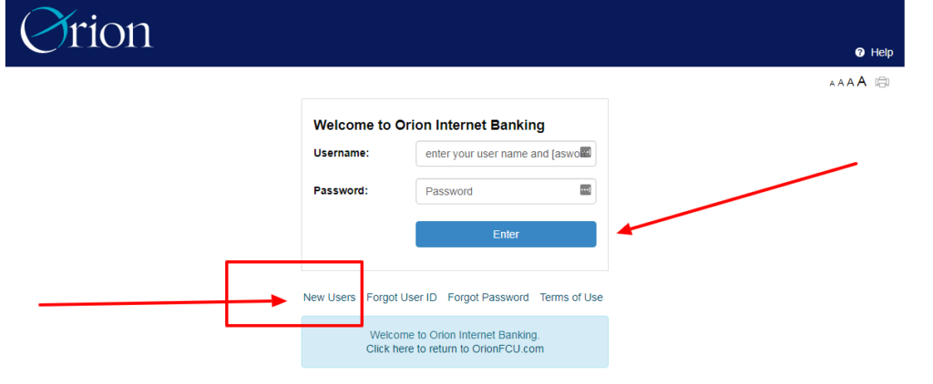 orion center visa platinum rewards card register abd login