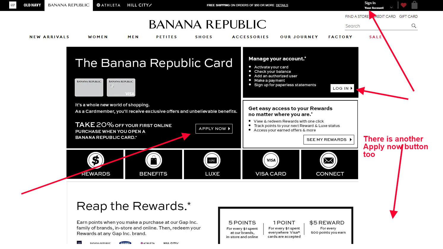 Log in: Banana Republic Visa® Card Account ️ Log In