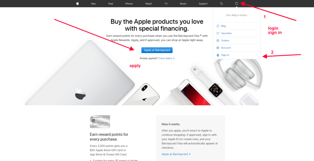 apple financing with barclaycard credit card apple login