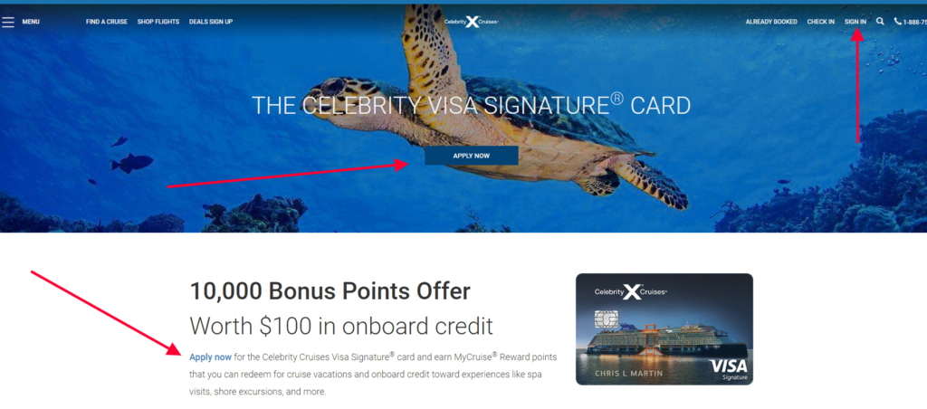 cruises credit card rewards program celebrity cruises