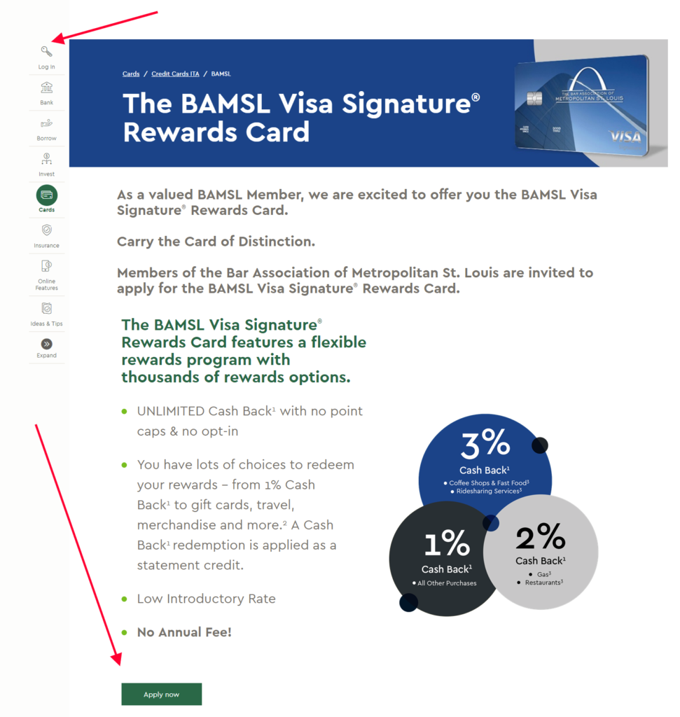 the bamsl visa signature rewards card commerce bank