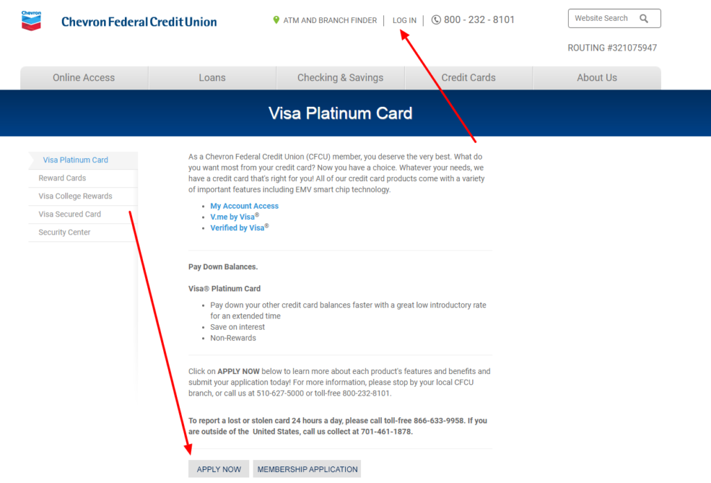 chevron fcu cash rewards visa platinum