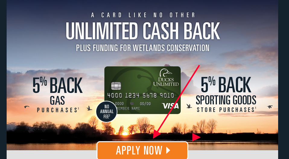 ducks unlimited discover card apply first bank card