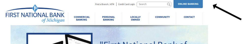first national bank of michigan login